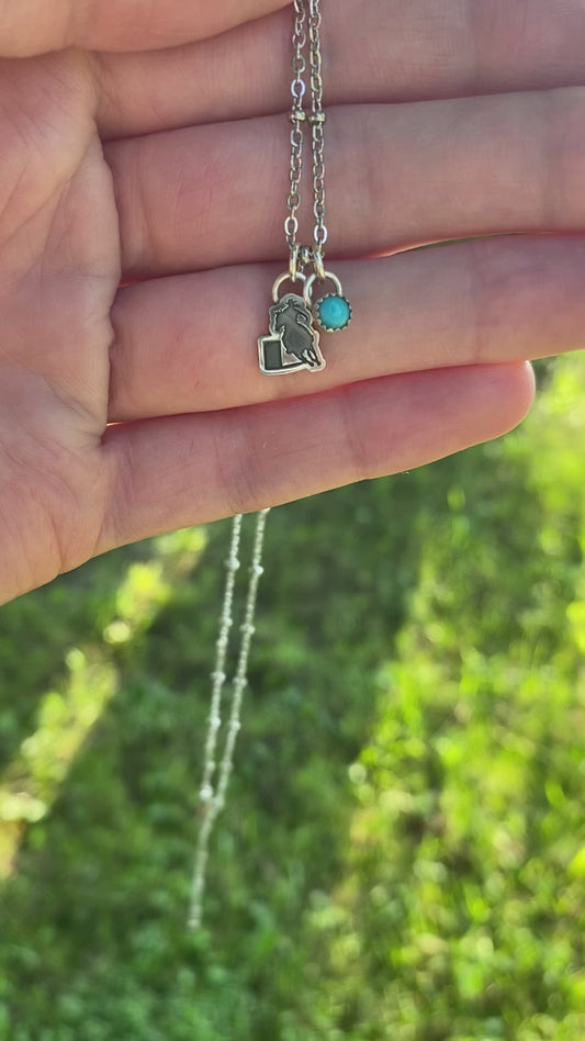 Barrel Racer Charm Necklace